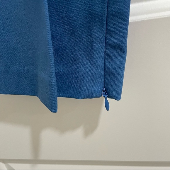 NWT Derek Lam 10 Crosby Women’s 2 Malika Side Slit Cotton Blend Pants Blue - Picture 5 of 12